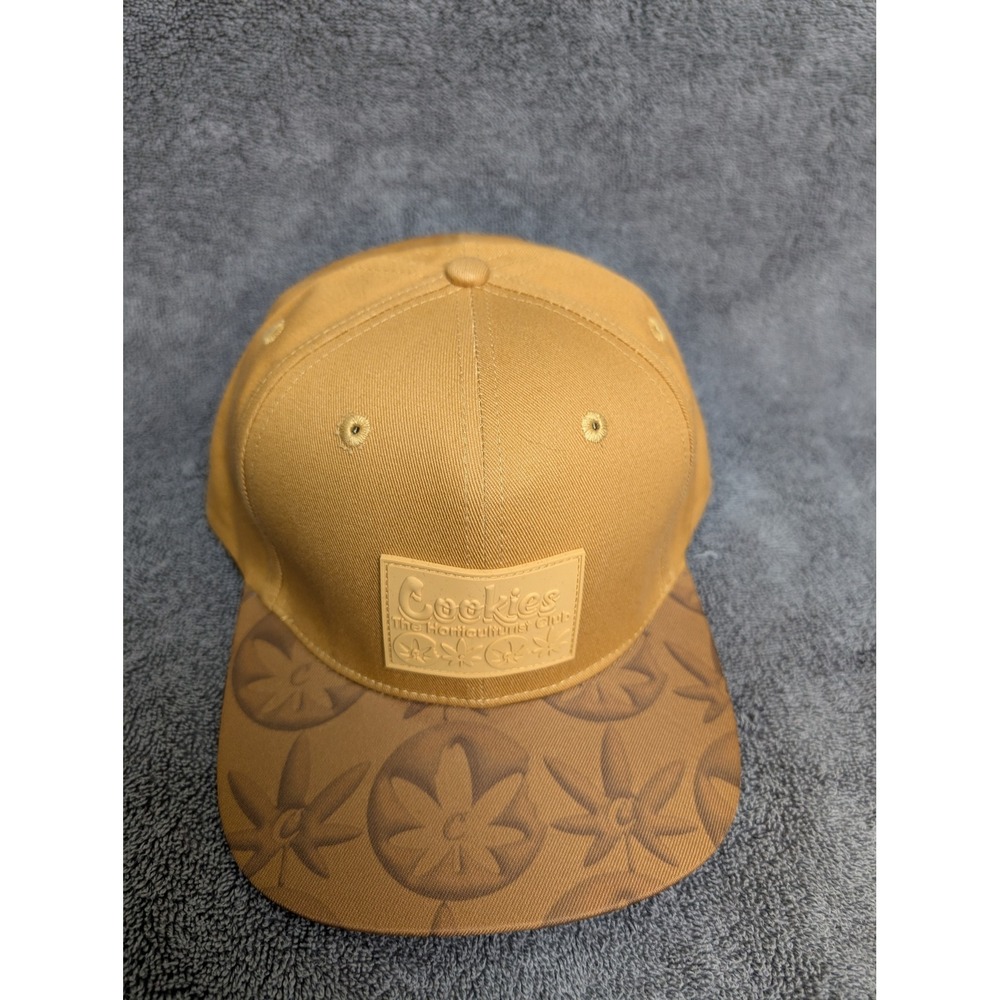 Cookies The Horticulture Club Snapback Hat Mustard Yellow Brown Flat Brim Cap